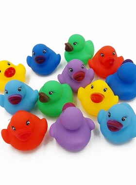12pcs/set Baby Rubber Ducks Toys Kids Shower Bath Toy Float