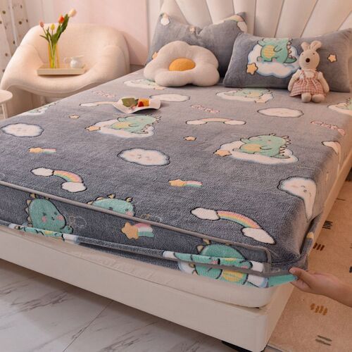 Thickened Snowflake Velvet Bed ver Simmons Full Enclosure Pr
