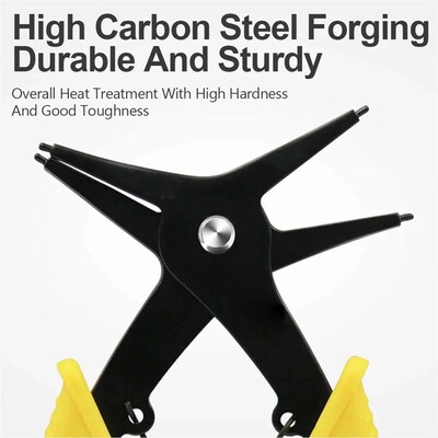 Internal And External Spring-loaded Pliers Dual-purpose Snap