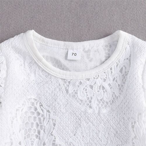 New Fashion 0-24M Baby Girls Fall Clothes Long Sleeve Lace R
