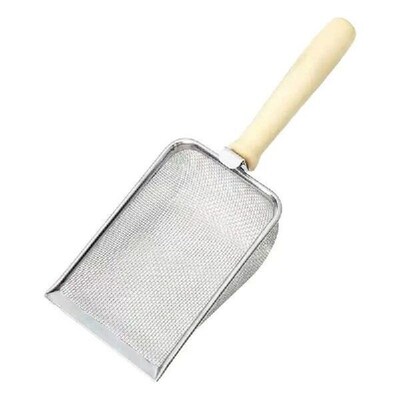 Cat Litter Shovel Metal Ergonomic Handle Litter Scooper