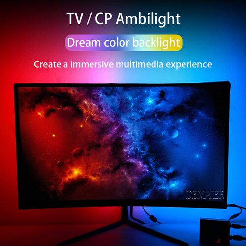 Ambilight TV USB LED条灯 60LED/M高密度全彩背光灯条 Compu用HD