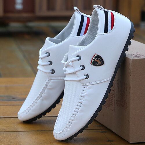 2023 Breathable Solid Color Slip Men Driving Shoes Spring An