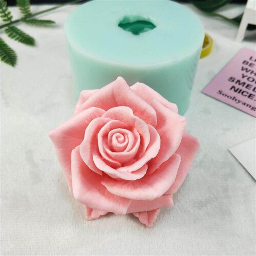 3D beautiful flower rose Silicone Mold Bouquet of roses Soap