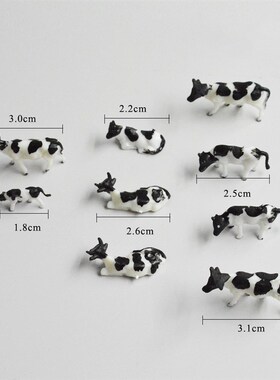 HO 1:87 ama Model Cows Horse Sheep Plastic Animal Toys DIY M