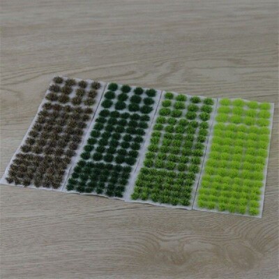 Self-Adhesive Miniature Plant Scene Model Grass Tufts