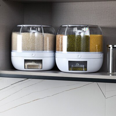 Multi-functional Grain Storage Tank Household Partition Rota