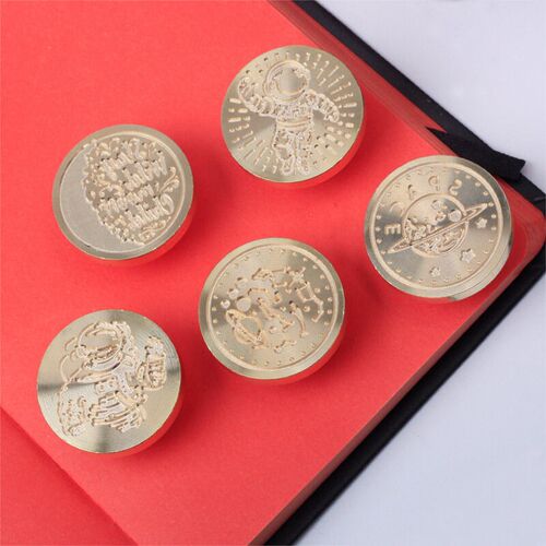 Stamp Fire lacquer seal Wax Astronaut Cosmic Starry Sky