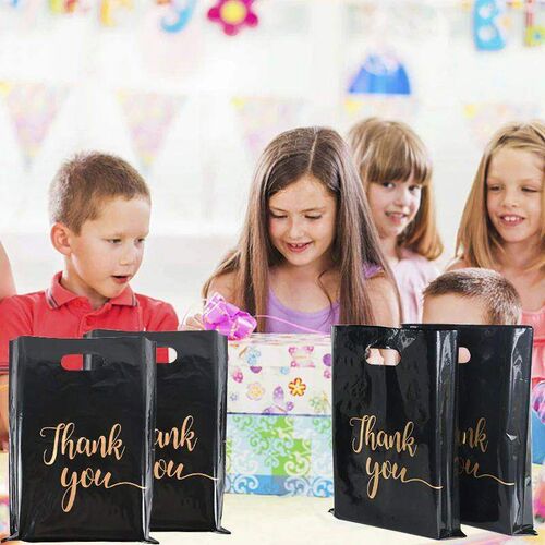 Thank You Packaging Bags for Small Business 38cm Plastic Gif