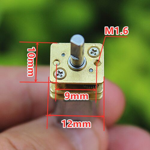 10pcs Micro N20 Gear Motor DC 3V-6V 50RPM 100RPM Slow Speed