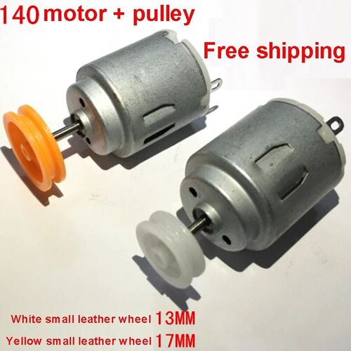 140 Mini Motor With Pulley DC 1.5V - 6V High Speed Electric
