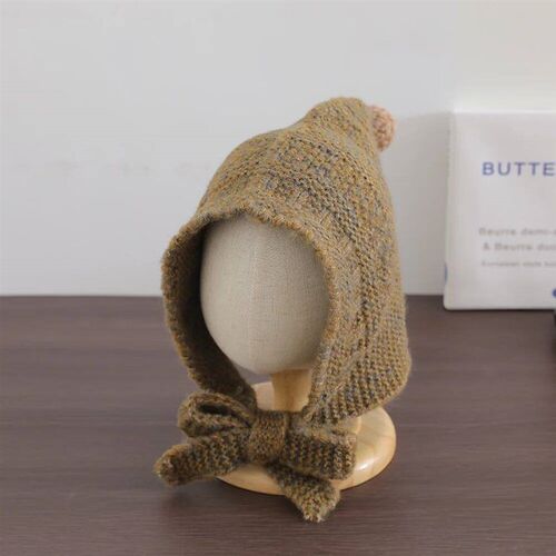 Cute Plush Knitted Baby Earmuff Beanie Infant Boy Girl Winte