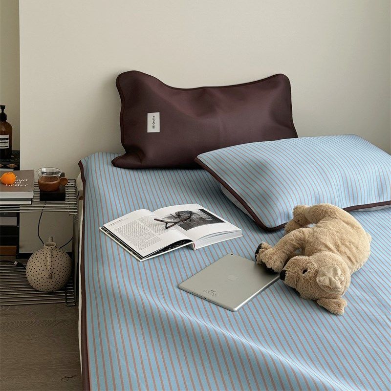 梨梦 薄荷巧克力 冰丝席三件凉感少女心软凉席子夏季可水洗可折叠,床上用品,冰丝席,淘宝优惠券,粉丝福利购,淘宝优惠卷