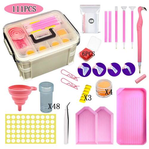 Diamond painting tool suitcase 48 split diamond bottle diamo