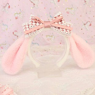 Women Rabbit Ears Hairbands Cosplay Bunny Ear Headband