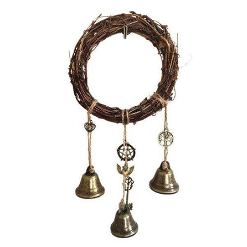 Hanging Witch Bell Handmade Brass Bell Witchcraft Door