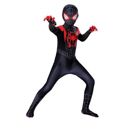 kids boys black venom spider-man cosplay costume spiderman
