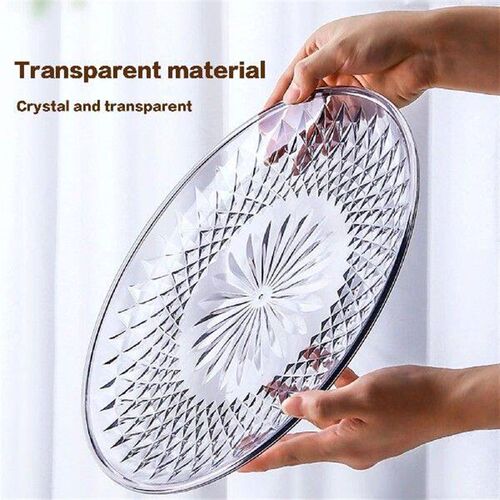 15/20/25cm Acrylic Fruit Salad Plates Household Round Candy