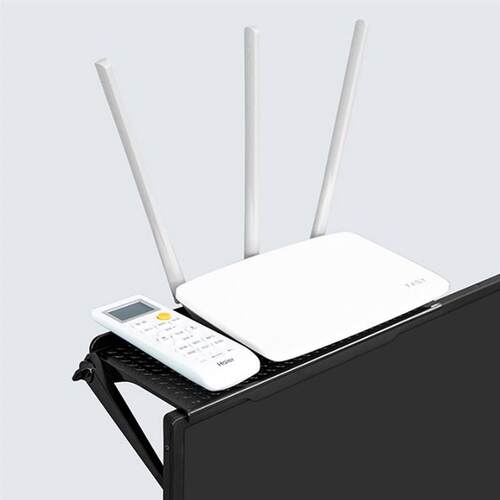 Rack TV Monitor Organizer Screen Top Storage Shelf Holder Pr