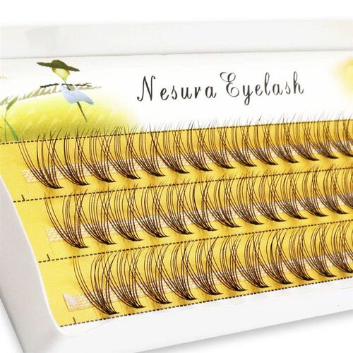 Natural 10D mink Eyelash Extensions 1 Box/60 Bundles Natural