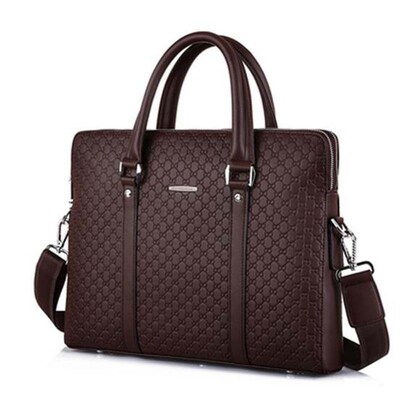 Free Shipping Men Fashion Business Briefcase High Quality Le