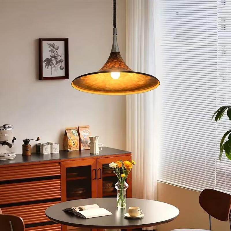 中古餐厅吊灯创意可升降复古彩绘客厅岛台书房主灯设计伸缩喇叭灯,鲜花速递/花卉仿真/绿植园艺,割草机/草坪机,淘宝优惠券,粉丝福利购,淘宝优惠卷