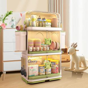 宝宝餐具收纳盒一体辅食工具置物架厨房碗柜碗筷沥水架碗碟多层