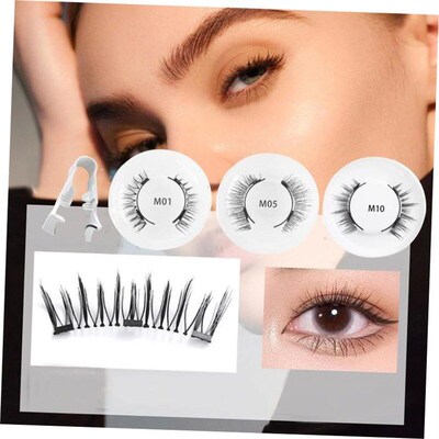 1 Pair Magnetic False Eyelashes 3D Makeup Eyelash Extension