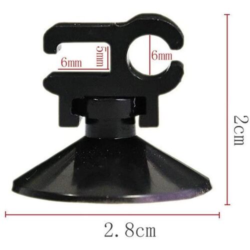 5Pcs Aquarium Suction Cup Clip Fish Tank Oxygen Tube Hose Pu