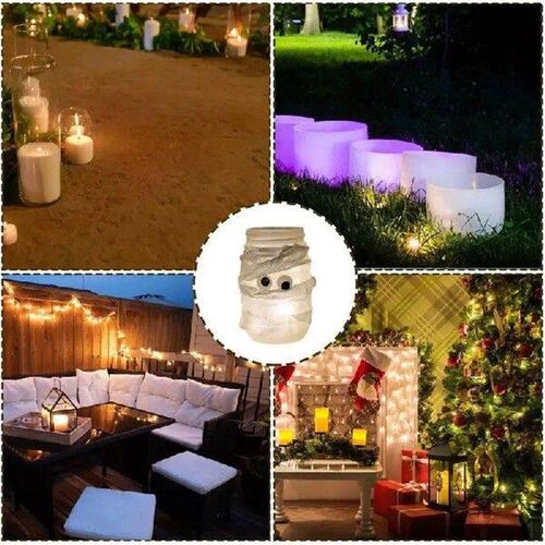 Mason Jar Lights Waterproof Solar Lids Glass Durable Fairy