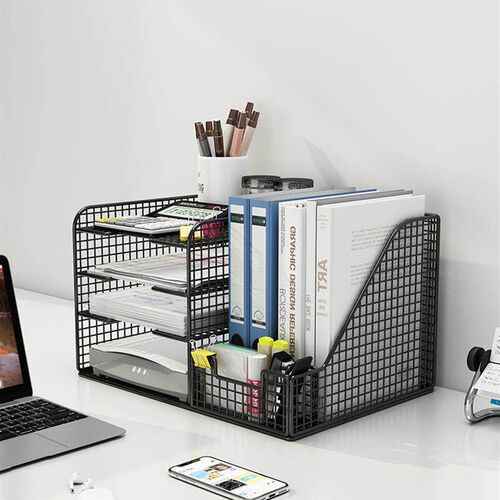 1Pc Desk File Folder Document Paper Organizer Storage Holder