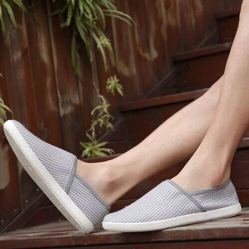 Linen Breathable Casual Flats Shoes Mens Canvas Loafers