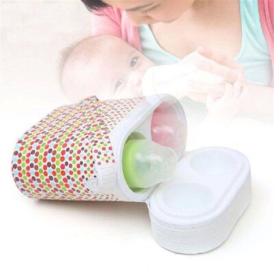 Cute Baby Bottle Warmer Insulation Bag Travel Cup Portable