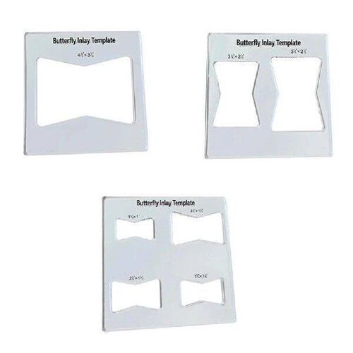 Butterfly Key Inlay Template Clear Bow-Tie Joint