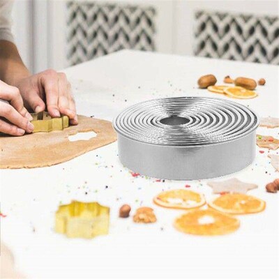 12 Pcs Stainless Steel Round Cutting Die Baking Metal Rings