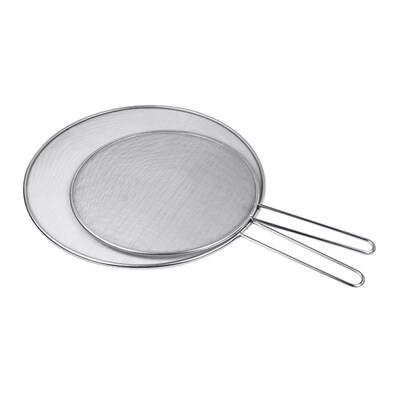 Stainless Steel Splatter Screen Oil Proofing Lid Spill Proo