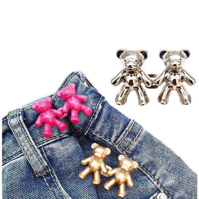 Bear-shaped waist cincher for jeans, a tool to reduce waist