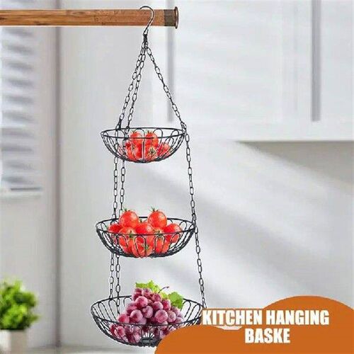 Dangling Fruit Baskets For Kitchen 3 Tier Fruit Vegetable