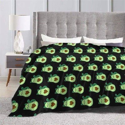 Avocado cat-avocado lover-cat lover blanket hot flannel
