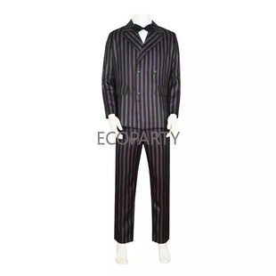 Wednesday Addams Family Gomez Cosplay Costume Wig Men Classi
