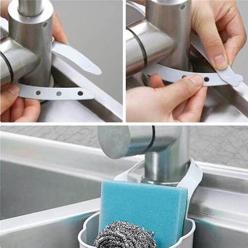 Kitchen Sponge Drain Holder PP rubber Toilet Soap Shelf Orga