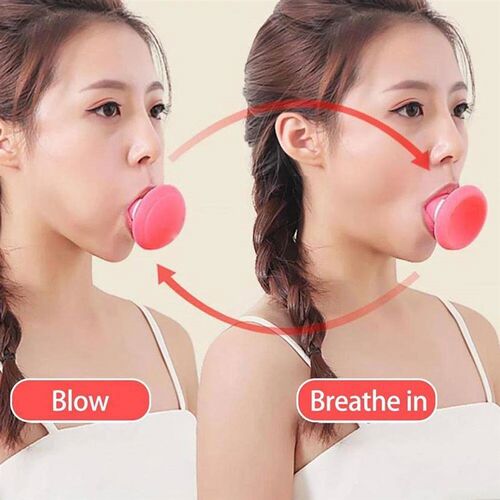 Silica Gel Mouth Jaw Exerciser Slimming Face Lift Tool Chin