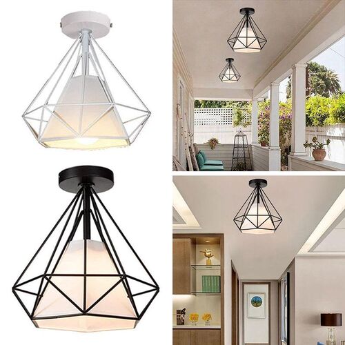 E27 Metal Ceiling Lights Chandelier Minimalist Romantic Iron
