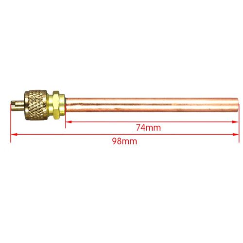 10pcs Fridge Access Valves 6mm OD Copper Tube Air Condition