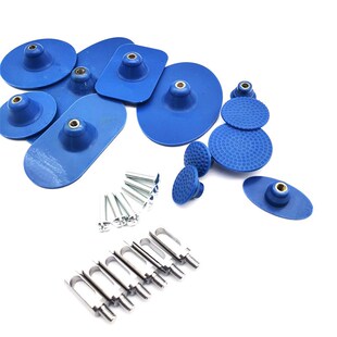 12pcs Durable Extra Large Blue Glue Tabs Paintless Dent Repa