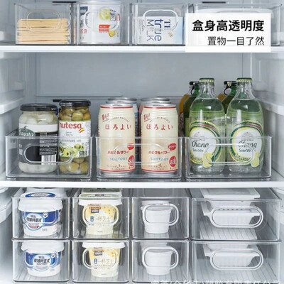 Refrigerator Organizer Stackable Fridge Food Storage Box wit