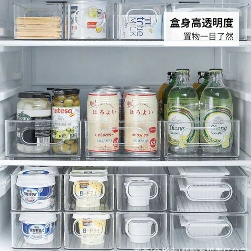 Refrigerator Organizer Stackable Fridge Food Storage Box wit