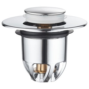 洗手盆漏水塞子弹跳芯下水器管洗脸面盆台池配件过滤按压式不锈钢