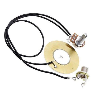 Wired Cigar Box Guitar Transducer Pickup Piezo Amplifier