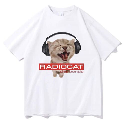 British Rock Band Radiohead Funny Radiocat The Bends Print